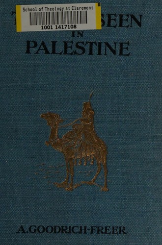 Cover for Things seen in Palestine