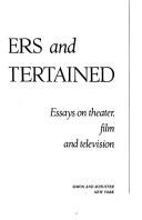 Cover for Entertainers and the entertained
