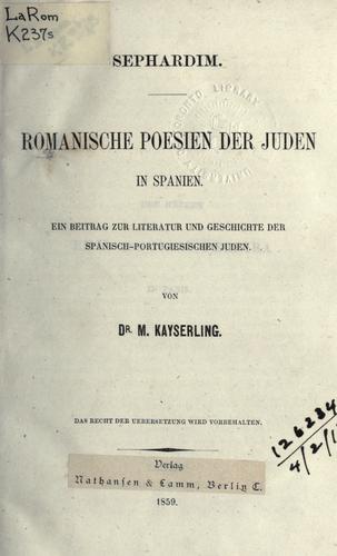 Cover for Sephardim