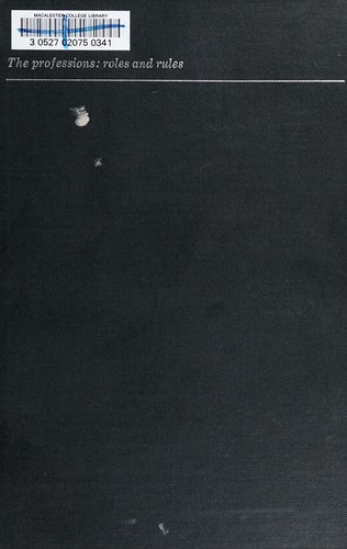 Cover for The professions