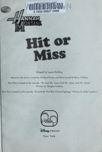 Cover for Hit or miss