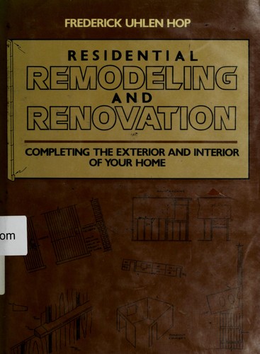 Cover for Residential remodeling and renovation
