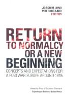 Cover for Return to normalcy or a new beginning