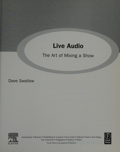 Cover for Live Audio