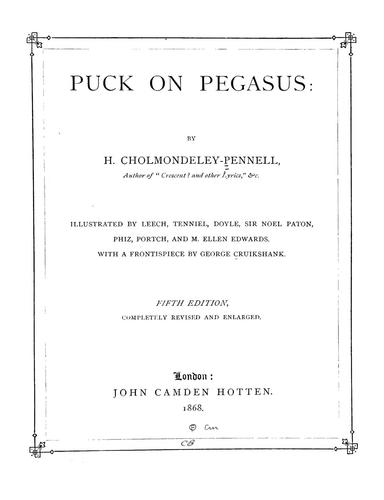 Cover for Puck on Pegasus