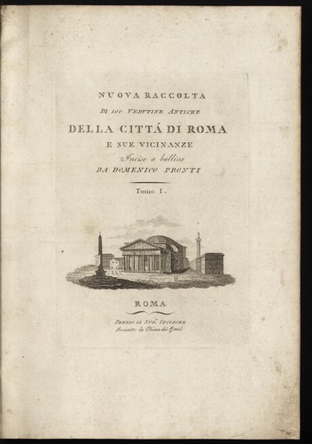 Cover for Nuova raccolta di 100 vedutine antiche della cittá di Roma e sue vicinanze