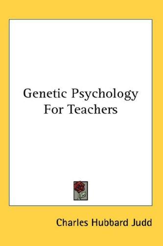 Cover for Genetic Psychology For Teachers