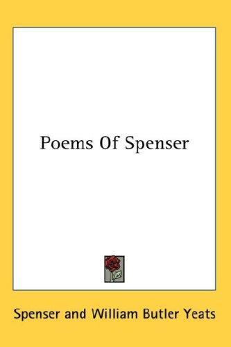 Cover for Poems Of Spenser