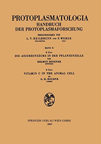Cover for Die Ascorbinsäure in der Pflanzenzelle. - Vitamin C in the Animal Cell