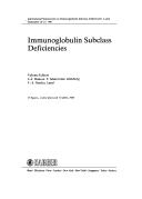 Cover for Immunoglobulin Subclass Deficiencies (Monographs in Allergy)