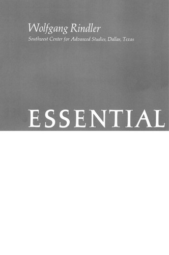 Cover for Essential Relativity