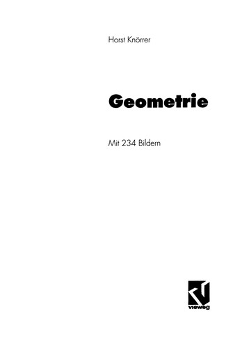 Cover for Geometrie