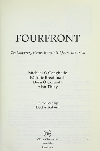 Cover for Fourfront