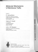 Cover for Molecular mechanisms of membrane traffic