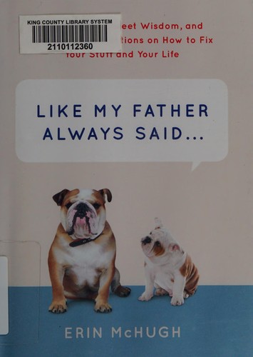 Cover for Like My Father Always Said...