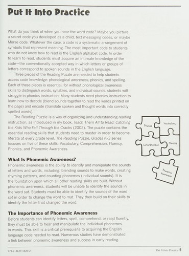 Cover for The Reading Puzzle
