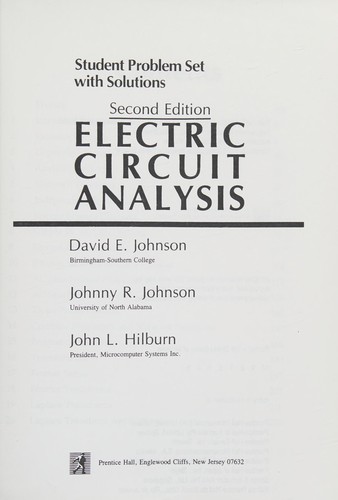 Cover for Student problem set with solutions