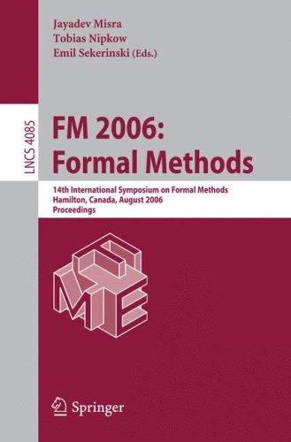 Cover for FM 2006: Formal Methods