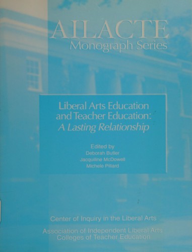 Cover for Liberal arts education and teacher education