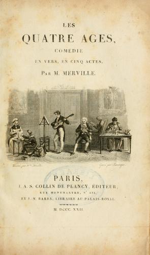 Cover for Les quatre âges, comédie en vers, en cinq actes