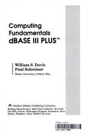 Cover for Computing fundamentals, dBase III plus