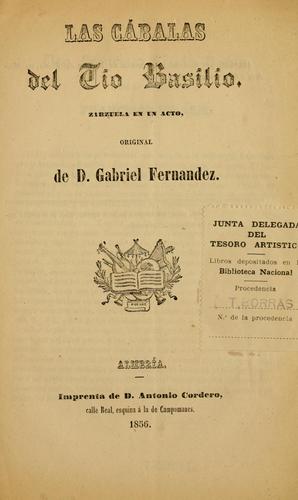 Cover for cábalas del tío Basilio