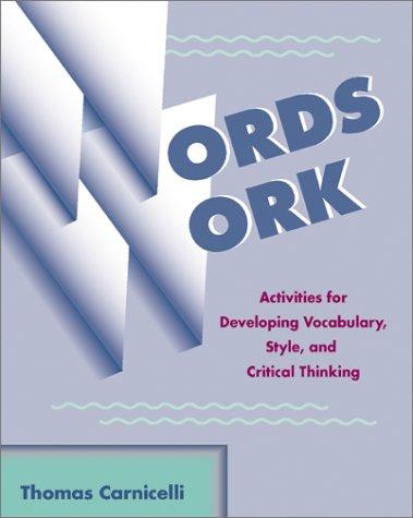Cover for Words Work