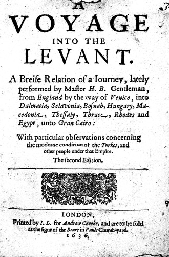 Cover for A voyage into the Levant