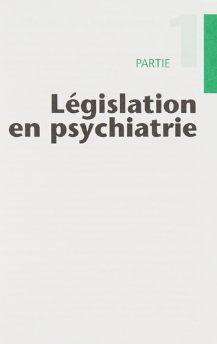 Cover for Psychiatrie