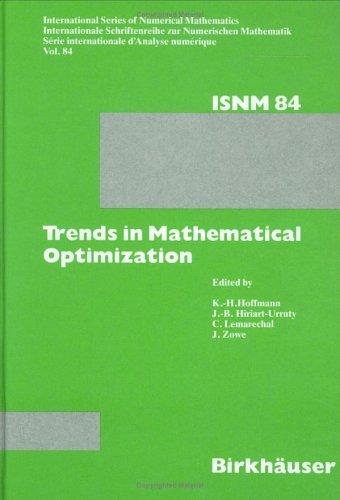 Cover for 4. Deutsch-Französische Konferenz über Optimierung Trends in Mathematical optimization