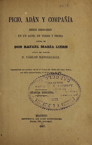 Cover for Picio, Adán y compañía