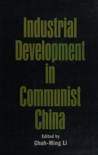 Cover for Industrial development in Communist China