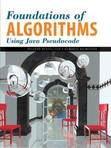 Cover for Foundations of Algorithms Using Java Pseudocode