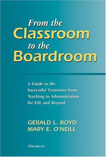 Cover for From the Classroom to the Boardroom