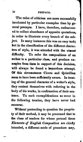 Cover for The elements of English composition