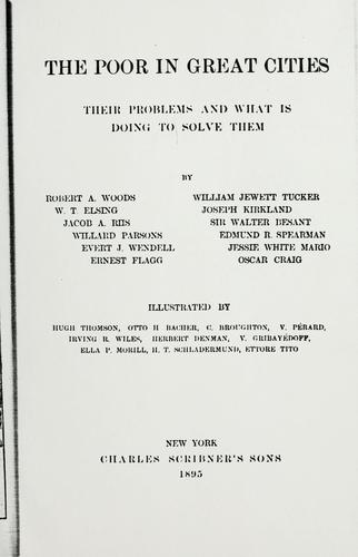 Cover for The poor in great cities
