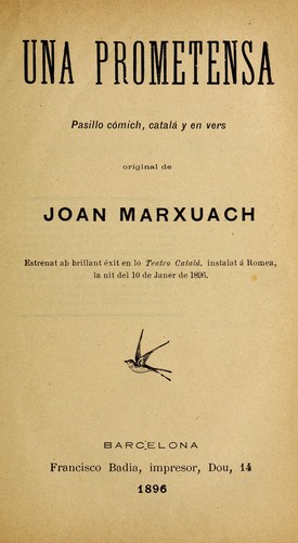 Cover for Una prometensa