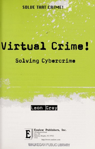 Cover for Virtual crime!