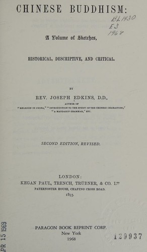 Cover for Chinese Buddhism