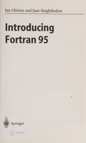 Cover for Introducing Fortran 95