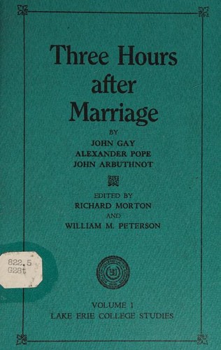 Cover for Three hours after marriage