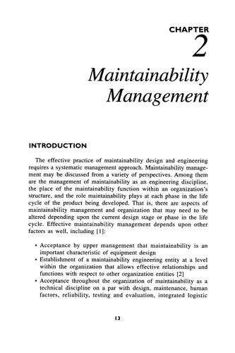 Cover for Engineering Maintainability