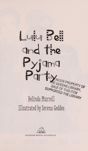 Cover for Lulu Bell and the pyjama party