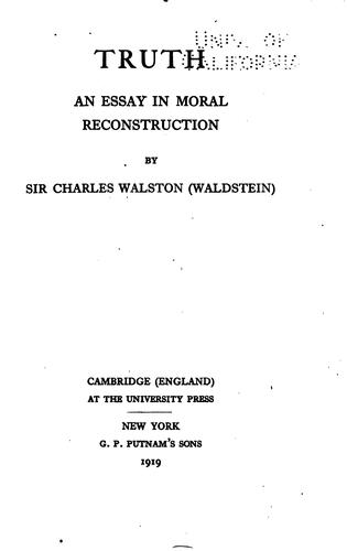Cover for Truth
