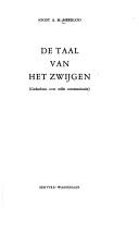 Cover for De taal van het zwijgen (gedachten over stille communicatie)