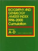 Cover for Biography and Genealogy Master Index 1996-2000 Cumulation