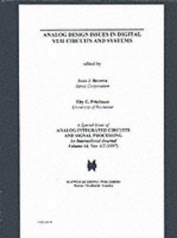 Cover for Analog design issues in digital VLSI circuits and systems