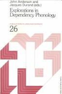 Cover for Explorations in dependency phonology