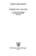 Cover for L' épopée ou la case vide