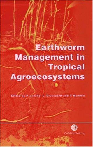Cover for Earthworm Management in Tropical Agroecosystems